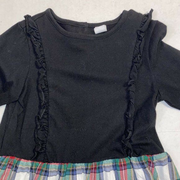 Gap Baby Kids Plaid Christmas Black Girls Dress 5 - Picture 5 of 8